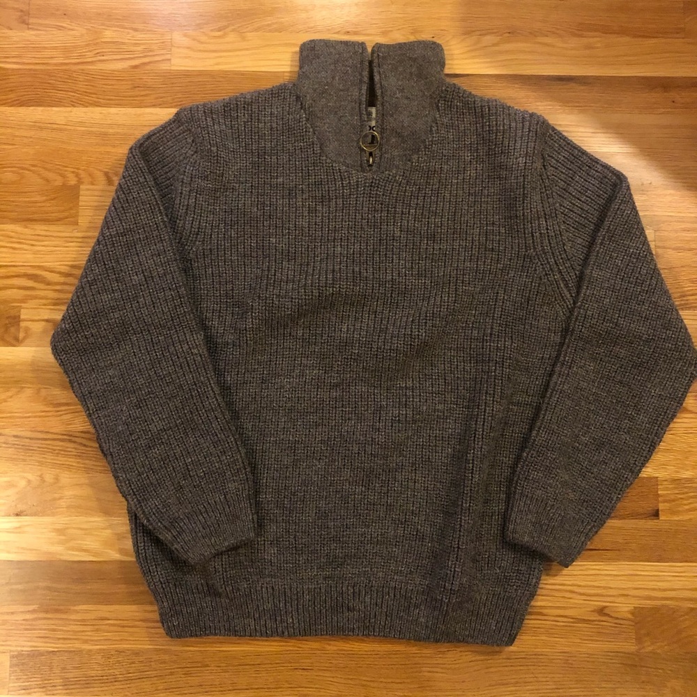 Barbour 1/2 Wool Sweater